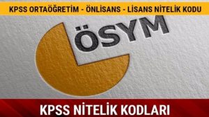 KPSS 7225 Nitelik Kodu Nedir?