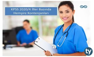 KPSS 2020/4 İl Bazında Hemşire Kontenjanları