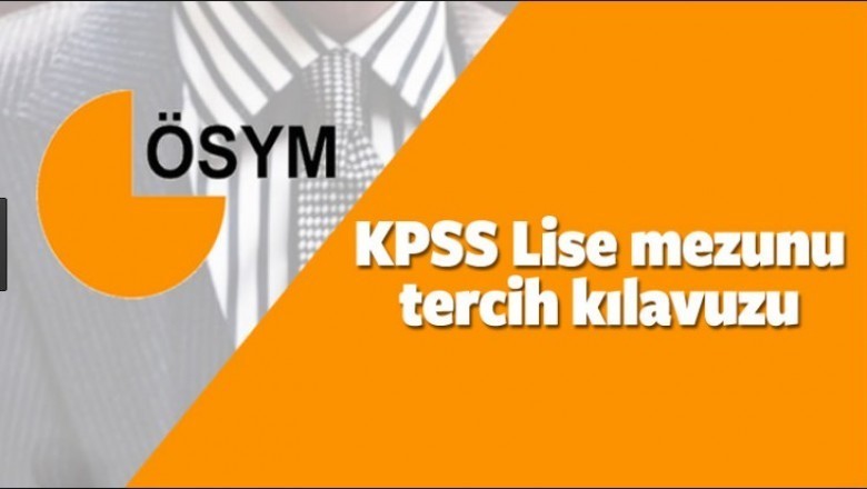 Lise mezunları KPSS ile nereleri tercih edebilir?