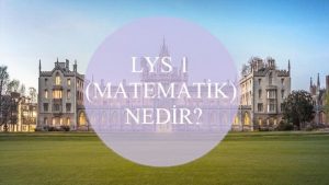 (Matematik) LYS 1 Nedir?
