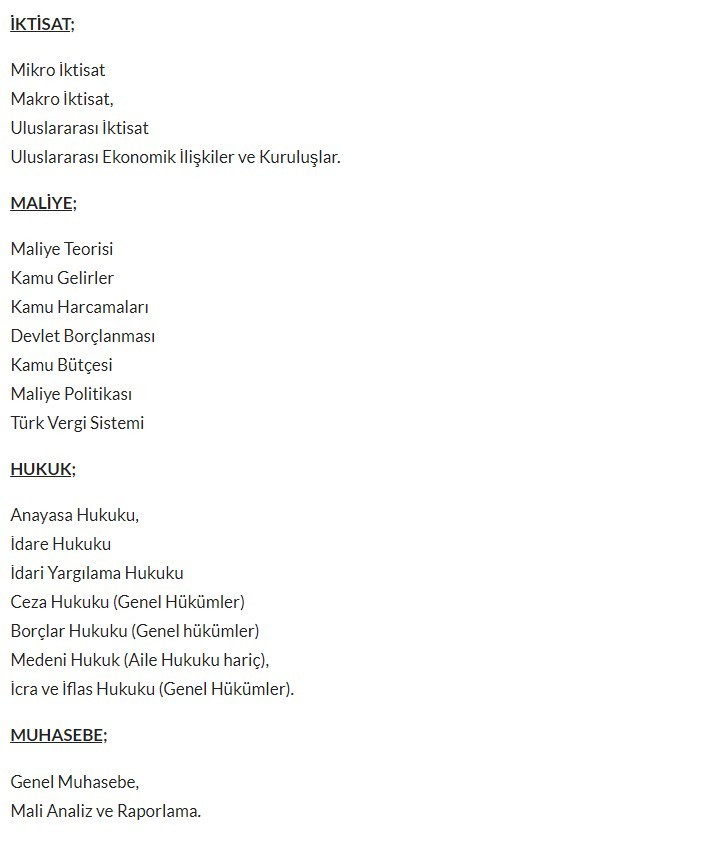 mali hizmetler uzman yardımcılığı mhuy sınavı 2019 ne zaman? 2 mhuy konular