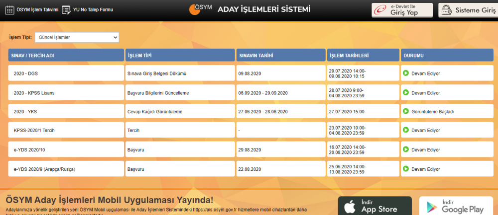 2020 yks üniversite tercihleri nasıl ve nereden yapılacak? 1 osym tercih nereden yapilir