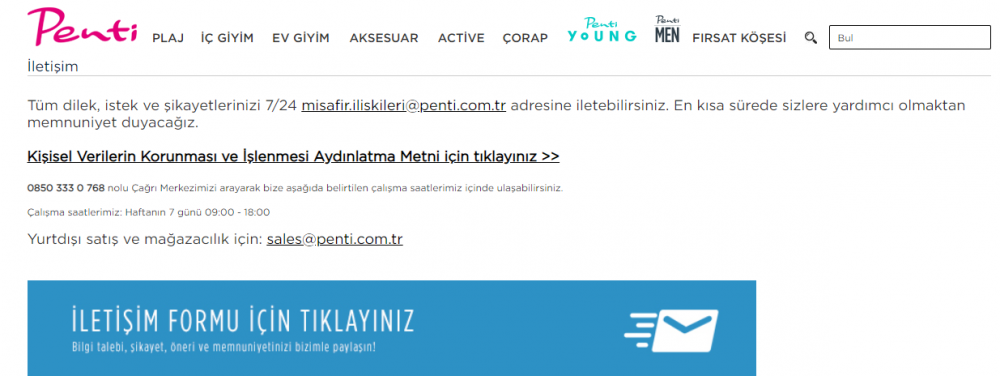 penti kaçta açılır? kaçta kapanır? penti çalışma saatleri 1 penti iletisim