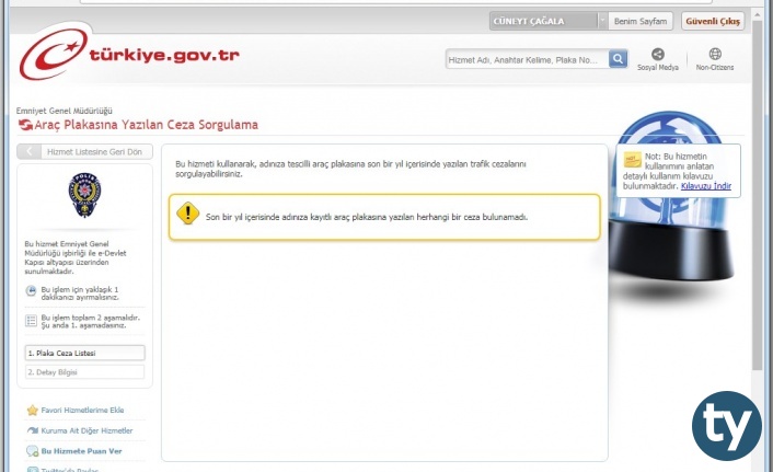 plakadan arac sorgulama nasil yapilir h7382 dcc17