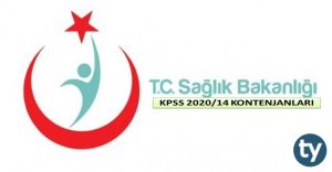 Sağlık Bakanlığı KPSS 2020/14 Kontenjanları Açıklandı