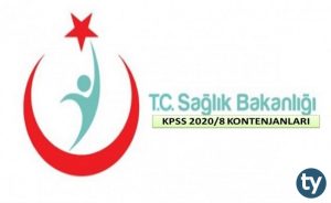 Sağlık Bakanlığı KPSS 2020/8 Kontenjanları