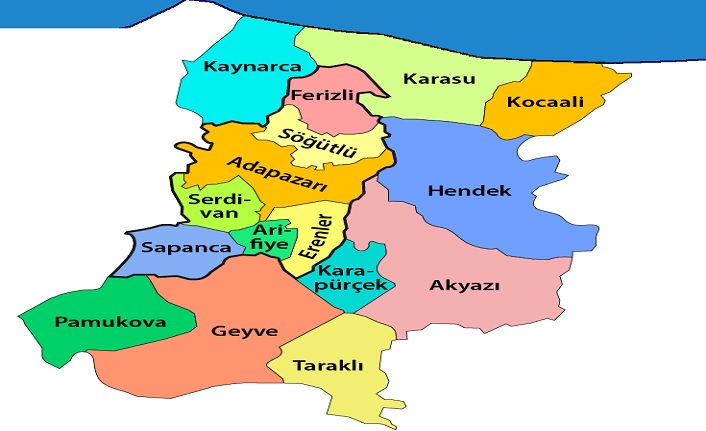 sakarya'nın i̇lçeleri nelerdir? sakarya i̇lçeleri 2 sakarya ilceleri harita