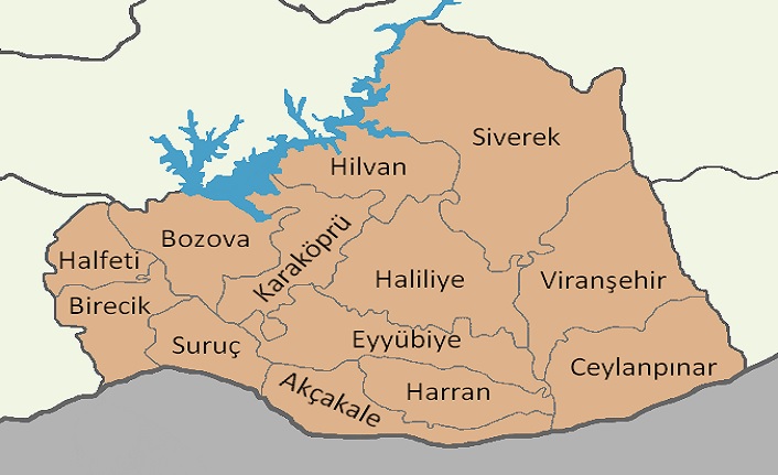 şanlıurfa'nın i̇lçeleri nelerdir? şanlıurfa i̇lçeleri 2 sanliurfa ilceleri harita