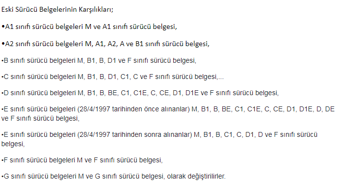 7302 nitelik kodu nedir? 2 surucu belgesi denklik