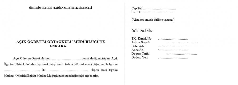tasdikname nedir? 2 tasdikname dilekcesi ornegi