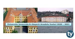 Üniversite Sınavında En Başarılı Anadolu liseleri 2021 – 2022