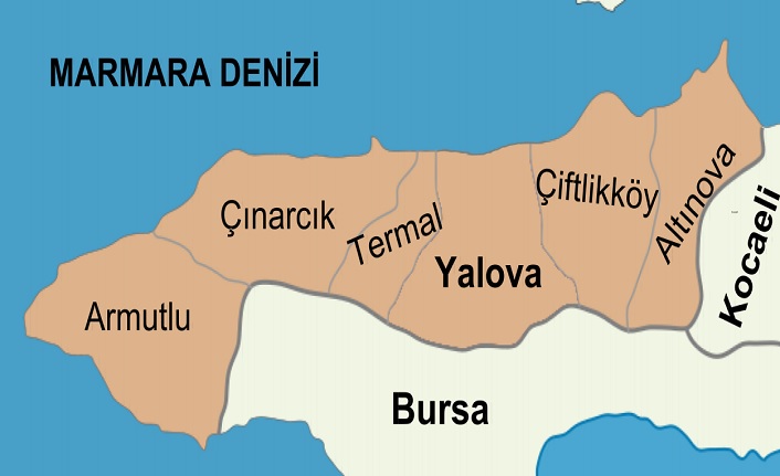 yalova'nın i̇lçeleri nelerdir? yalova i̇lçeleri 2 yalova ilceleri harita