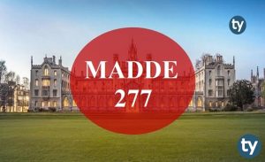 YKS Özel Koşul ve Açıklamalar Madde 277