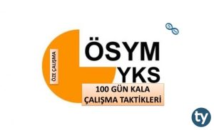 YKS'ye 100 Gün Kala Çalışma Taktikleri