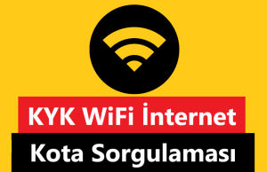 KYK Wifi Kota Sorgulama Nasıl Yapılır?